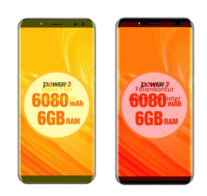 3x 3D Full Cover Schutzfolie für Ulefone Power 3
