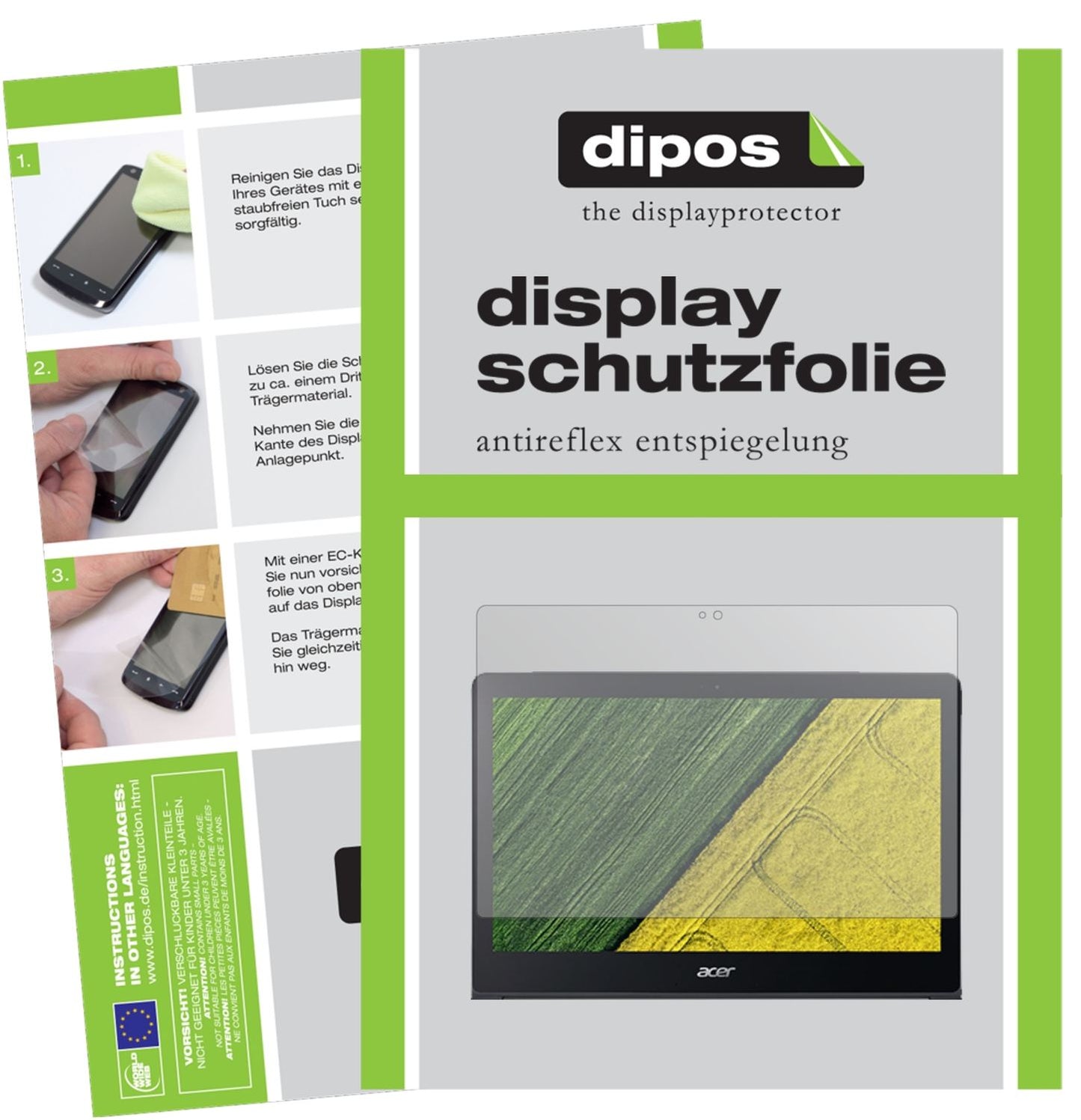 2x Schutzfolie matt für Acer Swift 7 Display-Schutzfolie