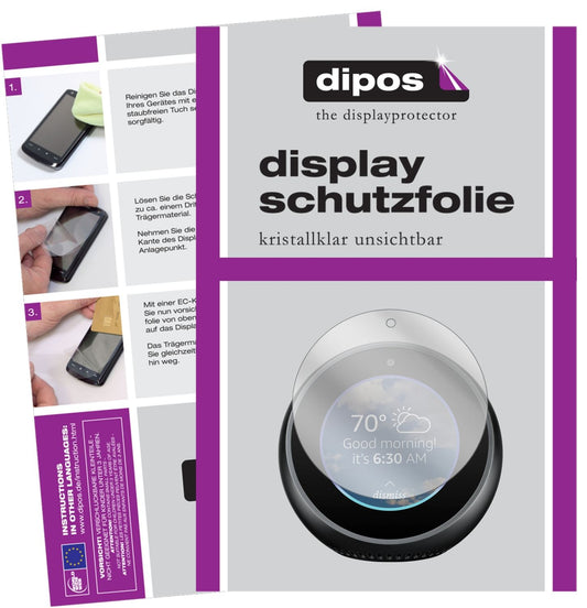 2x Schutzfolie klar für Amazon Echo Spot Display-Schutzfolie
