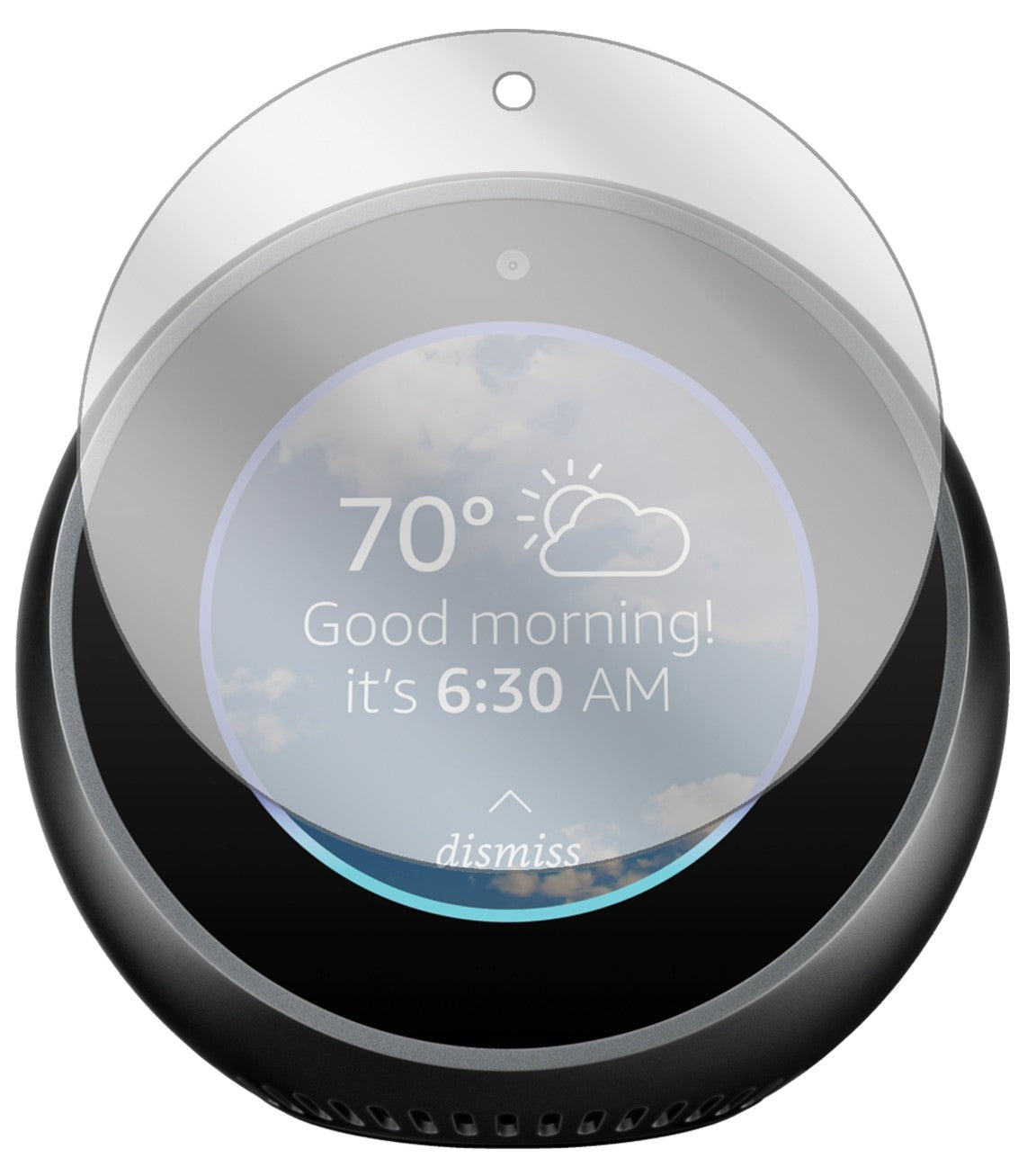2x Schutzfolie klar für Amazon Echo Spot Display-Schutzfolie