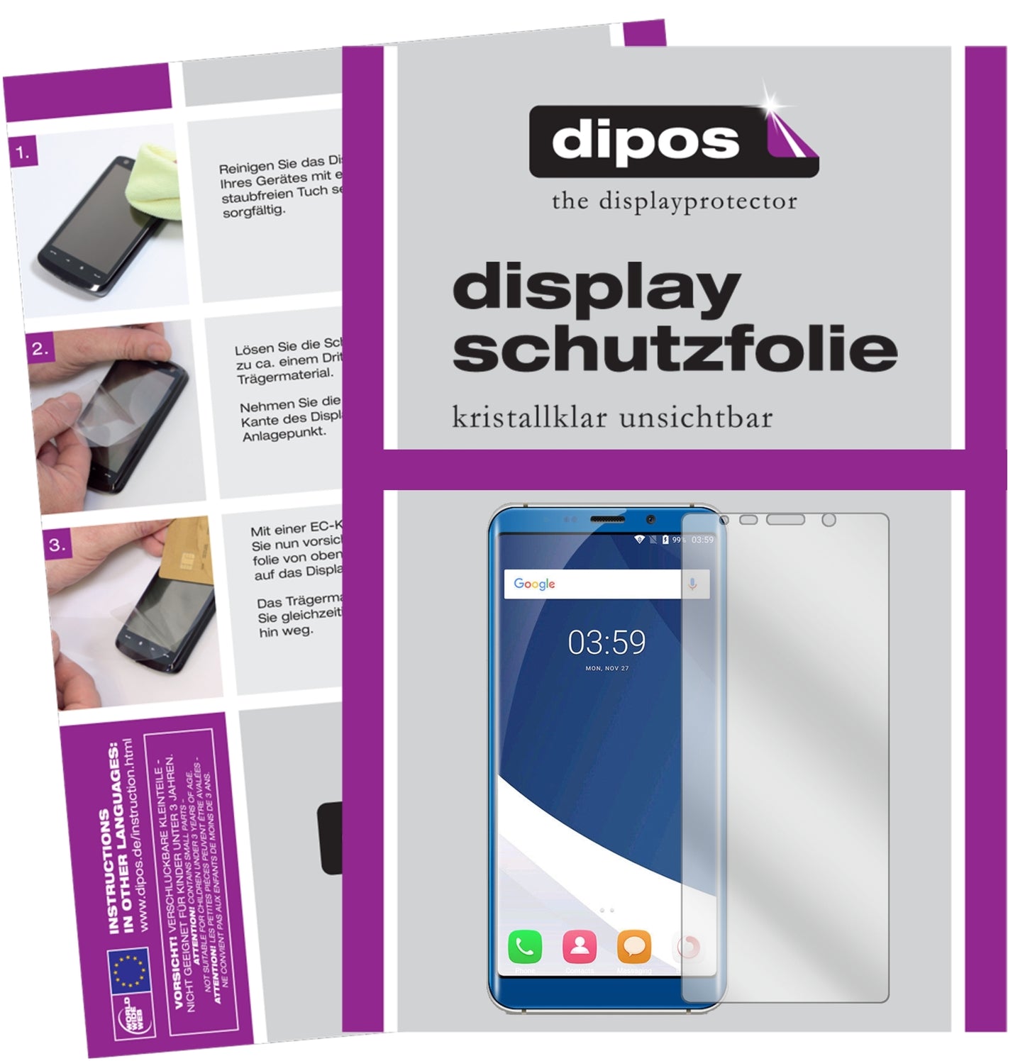 6x Schutzfolie klar für Koolnee K1 Display-Schutzfolie