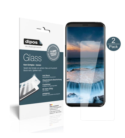 Klare Displayschutzfolie von dipos passend für Uhans i8, 9H kratzfest und blasenfrei montiert