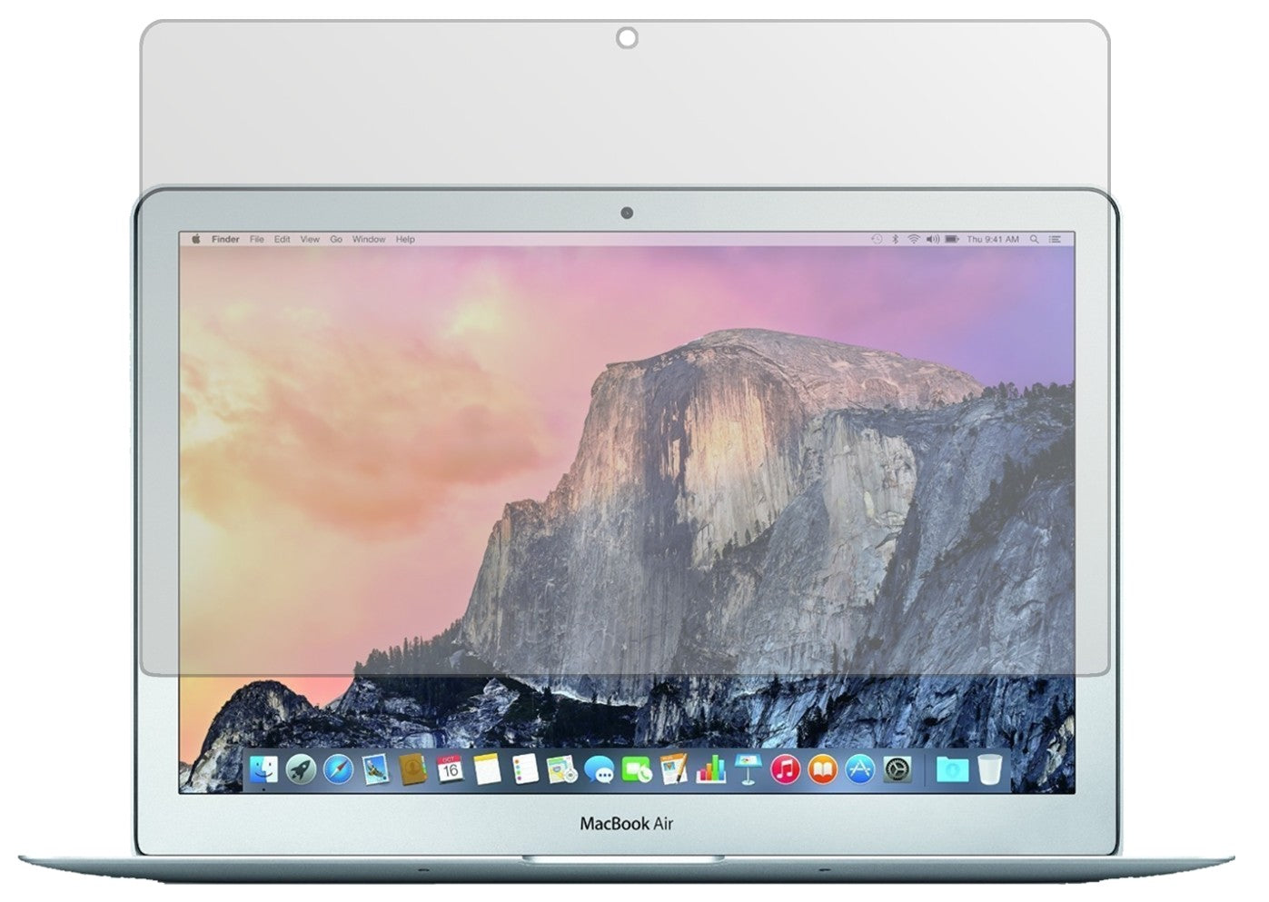 2x Schutzfolie matt für Apple MacBook Air 13 Zoll 2015 Display-Schutzfolie