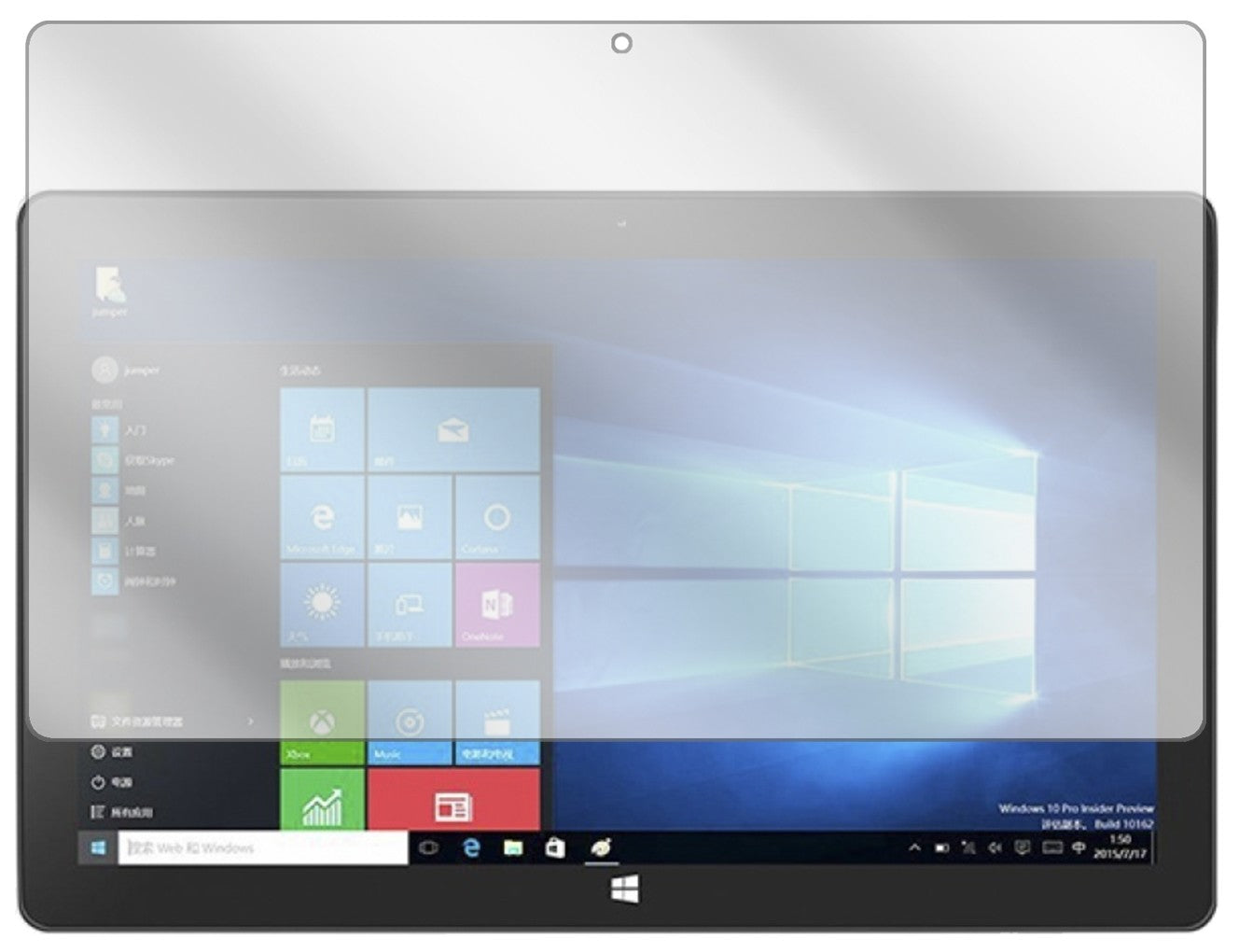 2x Schutzfolie klar für Jumper Ezpad 6 Pro Display-Schutzfolie