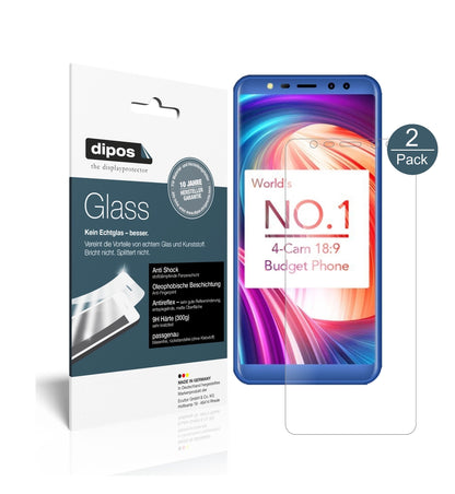 Matte Displayschutzfolie von dipos passend für Leagoo M9, 9H kratzfest und blasenfrei montiert