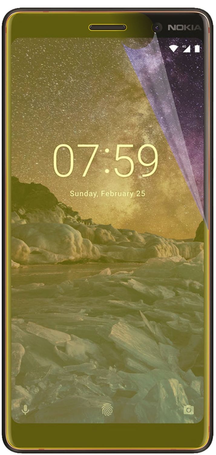 3x 3D Full Cover Schutzfolie für Nokia 7 Plus