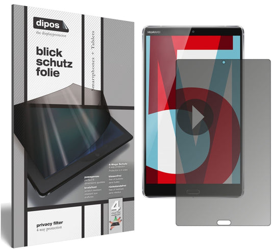 Blickschutzfolie für Huawei Mediapad M5 8 Zoll matt Schutzfolie Privacy