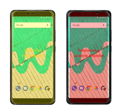 3x 3D Full Cover Schutzfolie für Wiko View Max