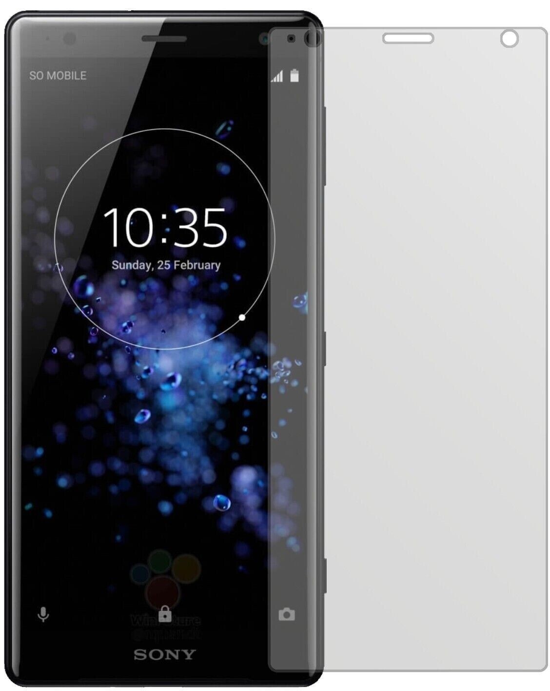 Schutz gegen Kratzer auf dem Sony Xperia XZ2 Compact Glas durch Schlüssel oder Ähnliches