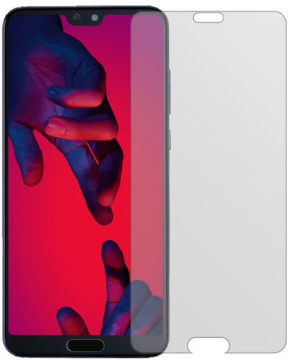HuaweiP20 mit aufgebrachter dipos Displayschutzfolie, die lästige Fingerabdrücke minimiert