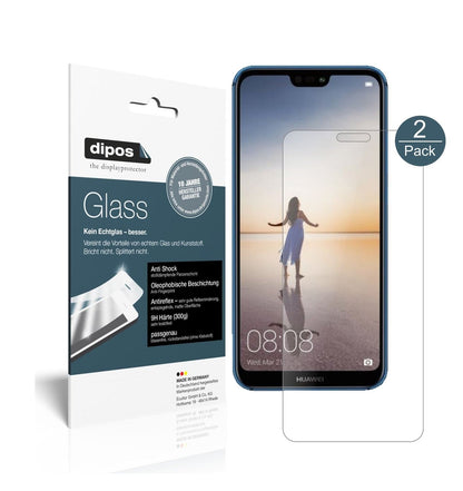 2x 9H Schutzfolie matt für Huawei P20 Lite Panzerfolie (1x Vorderseite + 1x Rückseite)