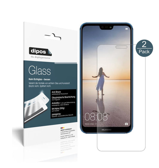 2x 9H Schutzfolie matt für Huawei P20 Lite Panzerfolie (1x Vorderseite + 1x Rückseite)