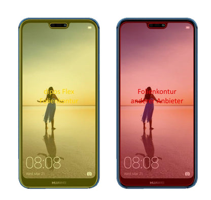 3x 3D Full Cover Schutzfolie für Huawei P20 Lite