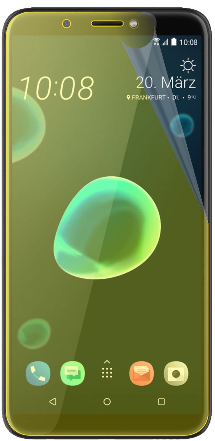 3x 3D Full Cover Schutzfolie für HTC Desire 12