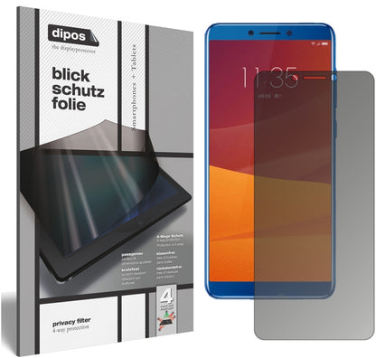 Blickschutzfolie für Lenovo K5 (2018) matt Schutzfolie Privacy