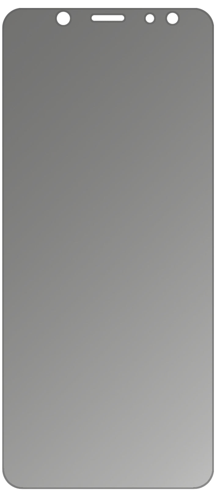 Blickschutzfolie für Samsung Galaxy A6 Plus (2018) matt Schutzfolie Privacy