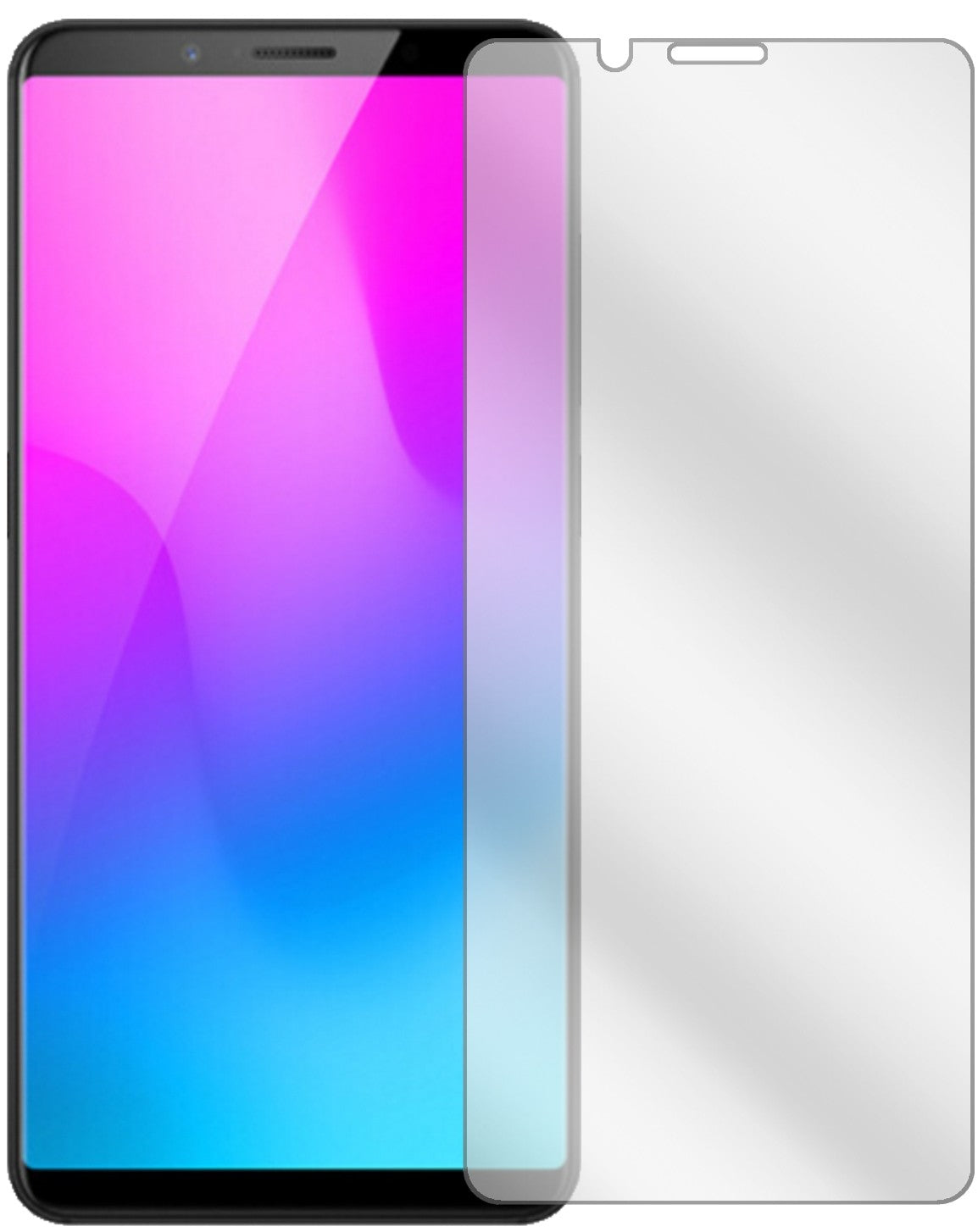 NubiaZ18 Mini mit aufgebrachter dipos Displayschutzfolie, glasklare Darstellung ohne Einschränkungen