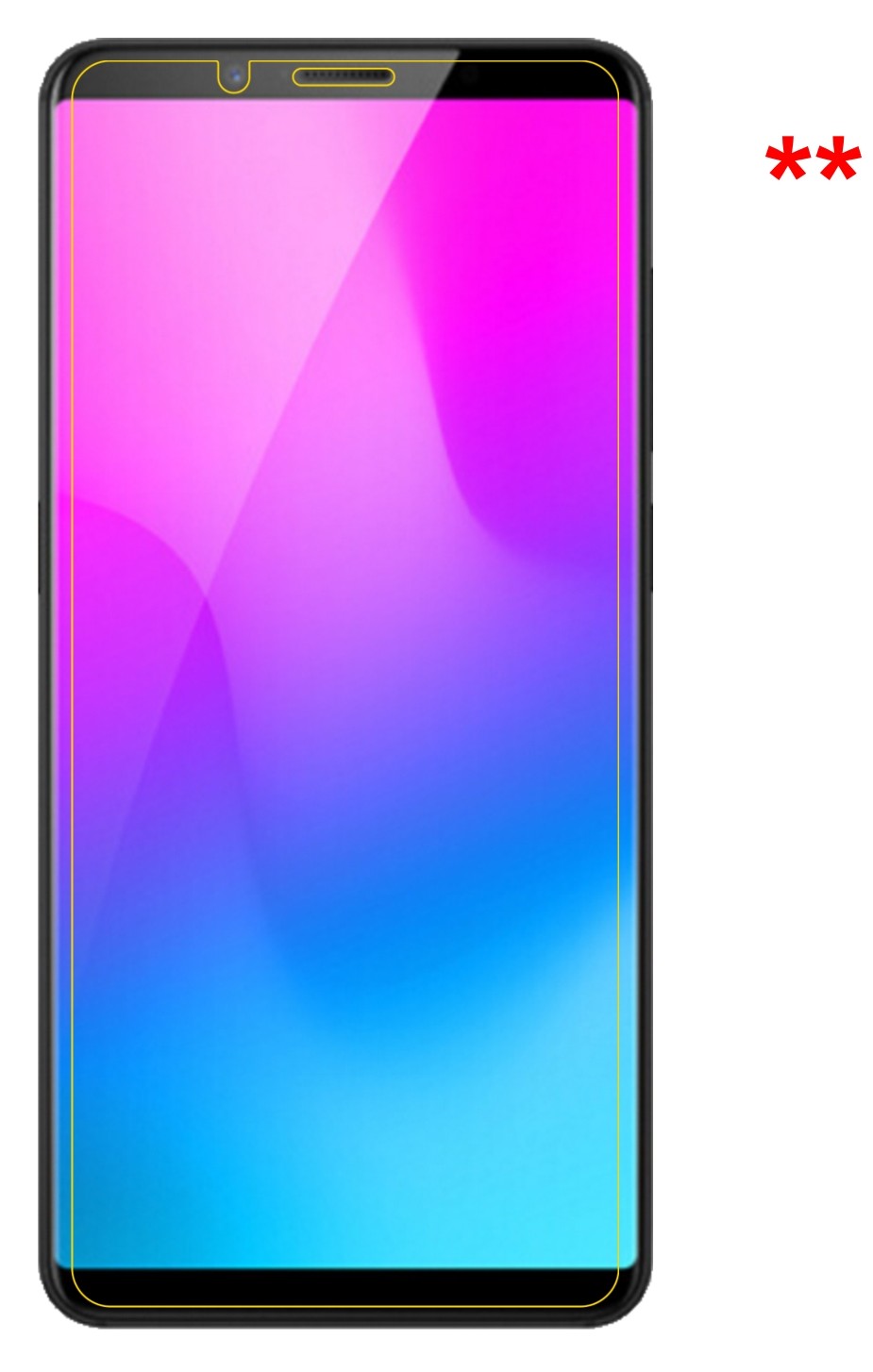 Dünne und klare Folie passend zugeschnitten für Nubia Z18 Mini