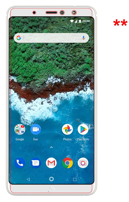 Dünne und klare Folie passend zugeschnitten für BQ Aquaris X2