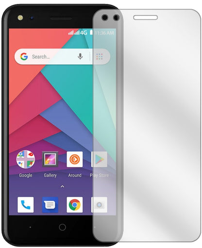 MicromaxBharat Go mit aufgebrachter dipos Displayschutzfolie, glasklare Darstellung ohne Einschränkungen