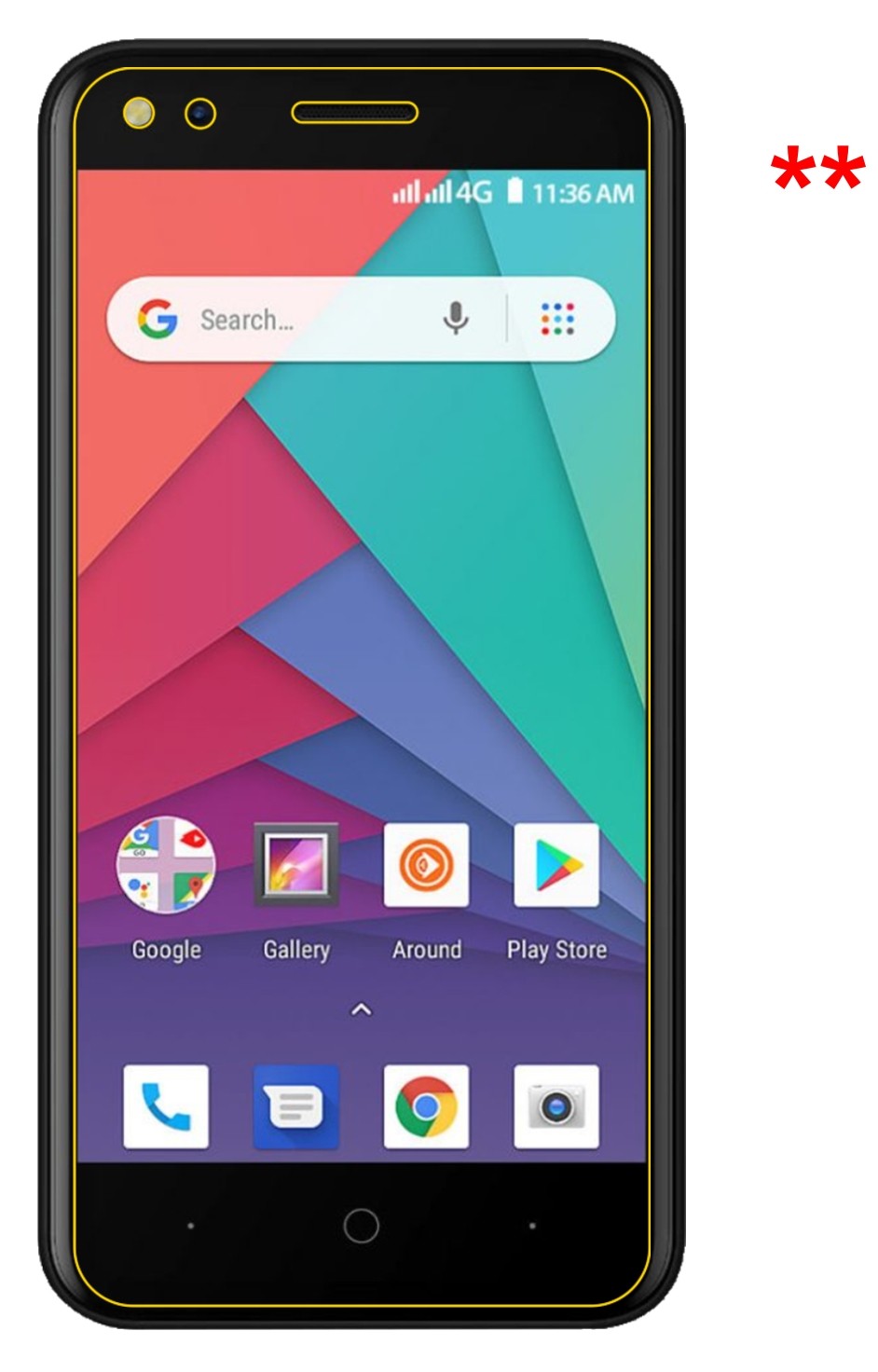 Dünne und klare Folie passend zugeschnitten für Micromax Bharat Go
