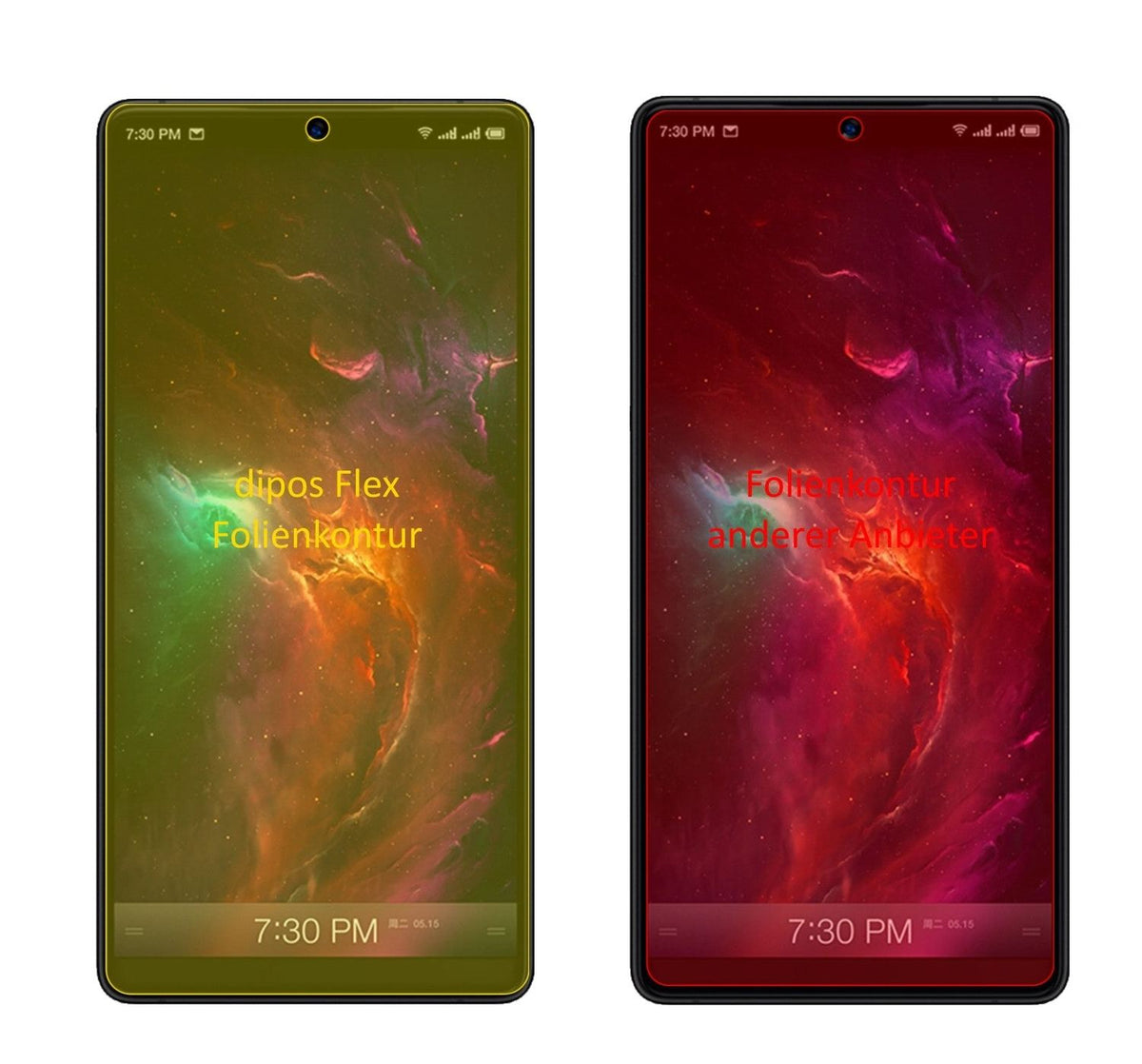 3x 3D Full Cover Schutzfolie für Smartisan Nut R1