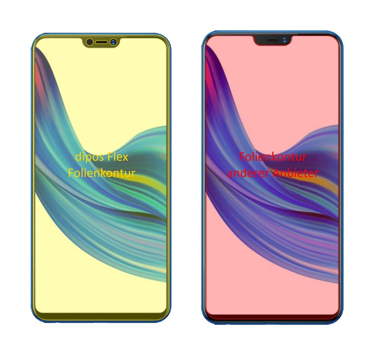 3x 3D Full Cover Schutzfolie für VIVO Z1
