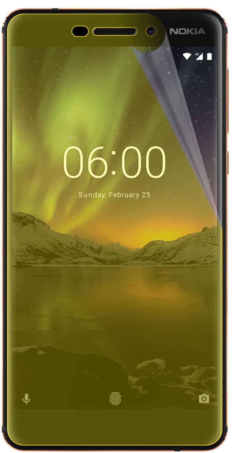 3x 3D Full Cover Schutzfolie für Nokia 6.1 2018