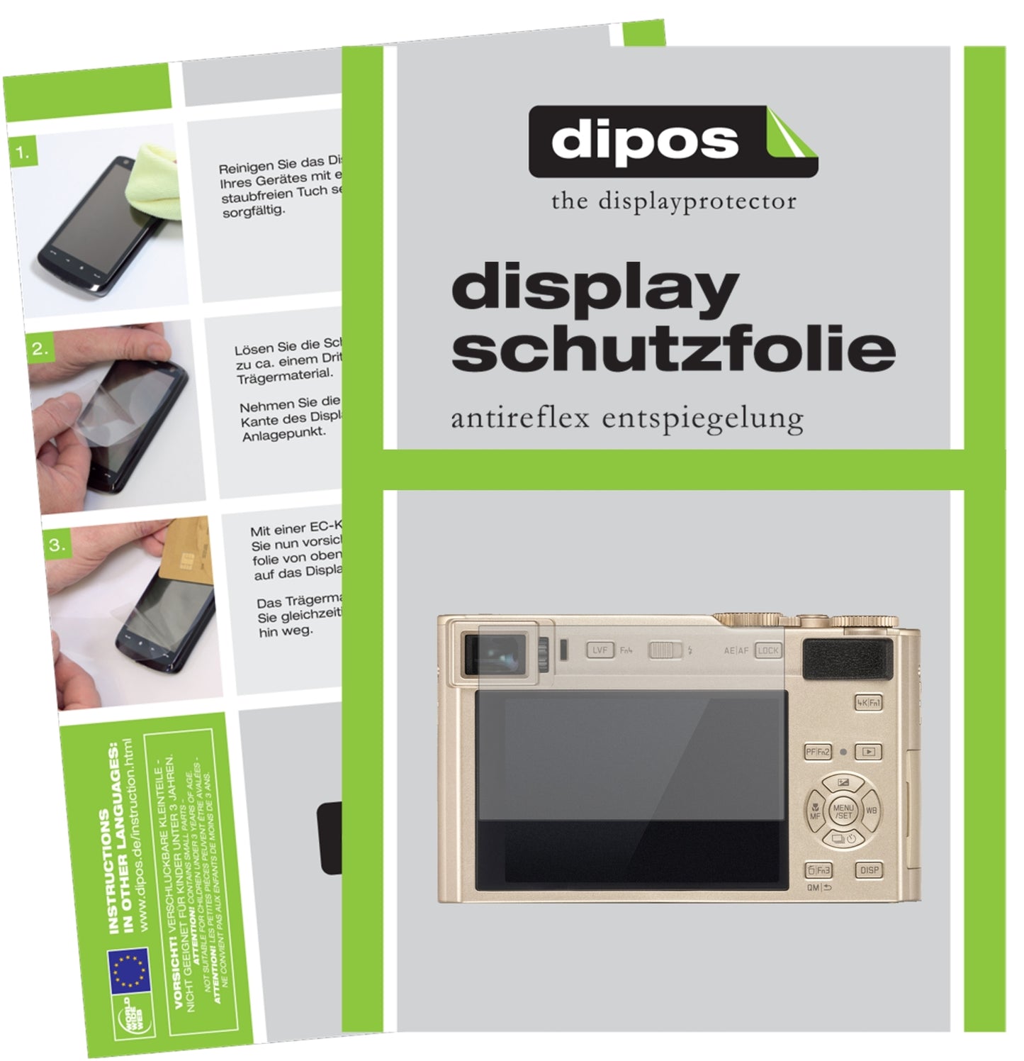 6x Schutzfolie matt für Leica C-Lux Typ 1546 Display-Schutzfolie