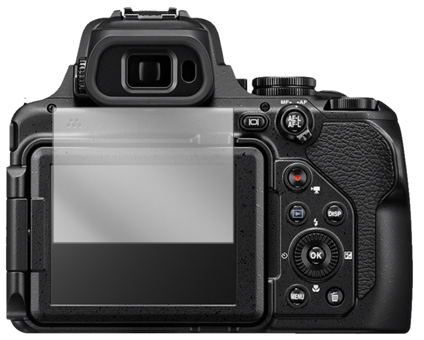 6x Schutzfolie klar für Nikon Coolpix P1000 Display-Schutzfolie