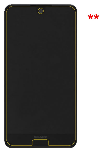 Dünne und klare Folie passend zugeschnitten für Sharp Aquos C10