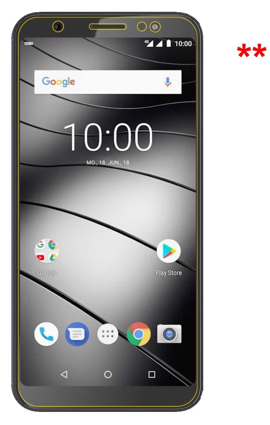 Dünne und klare Folie passend zugeschnitten für Gigaset GS185