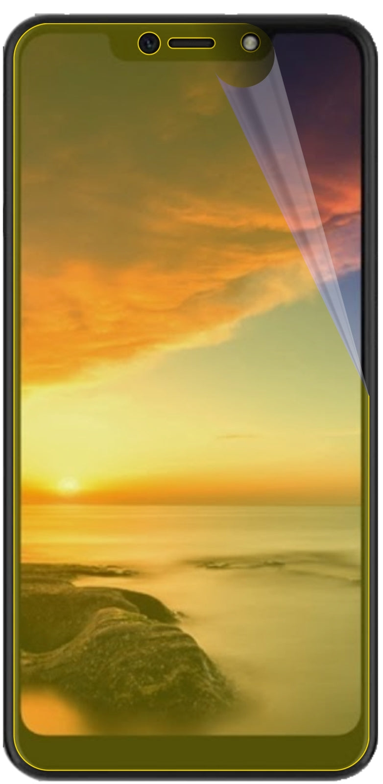 3x 3D Full Cover Schutzfolie für Hisense H18