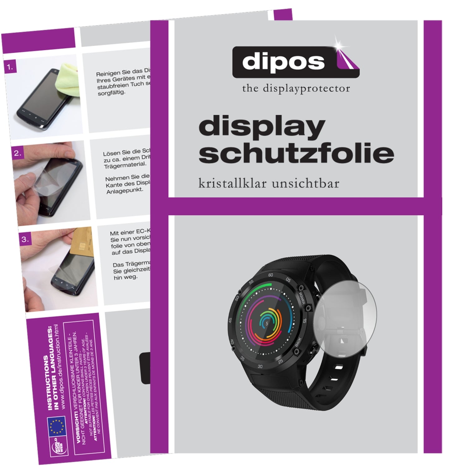 6x Schutzfolie klar für Zeblaze Thor 4 Display-Schutzfolie