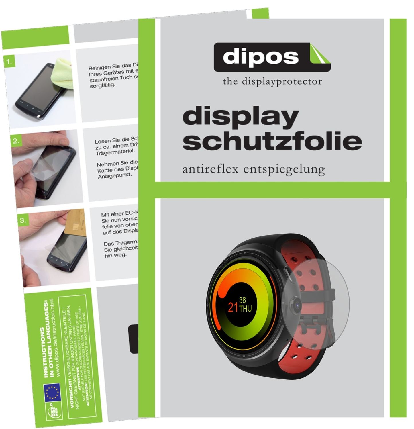 6x Schutzfolie matt für Zeblaze Thor Display-Schutzfolie