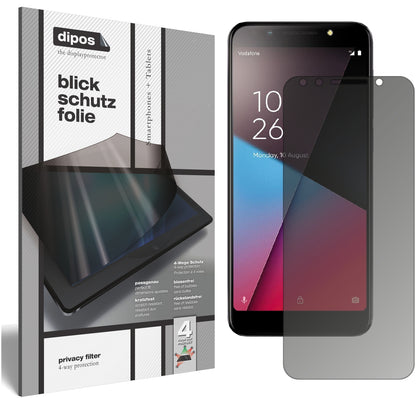 Blickschutzfolie für Vodafone Smart N9 Lite matt Schutzfolie Privacy