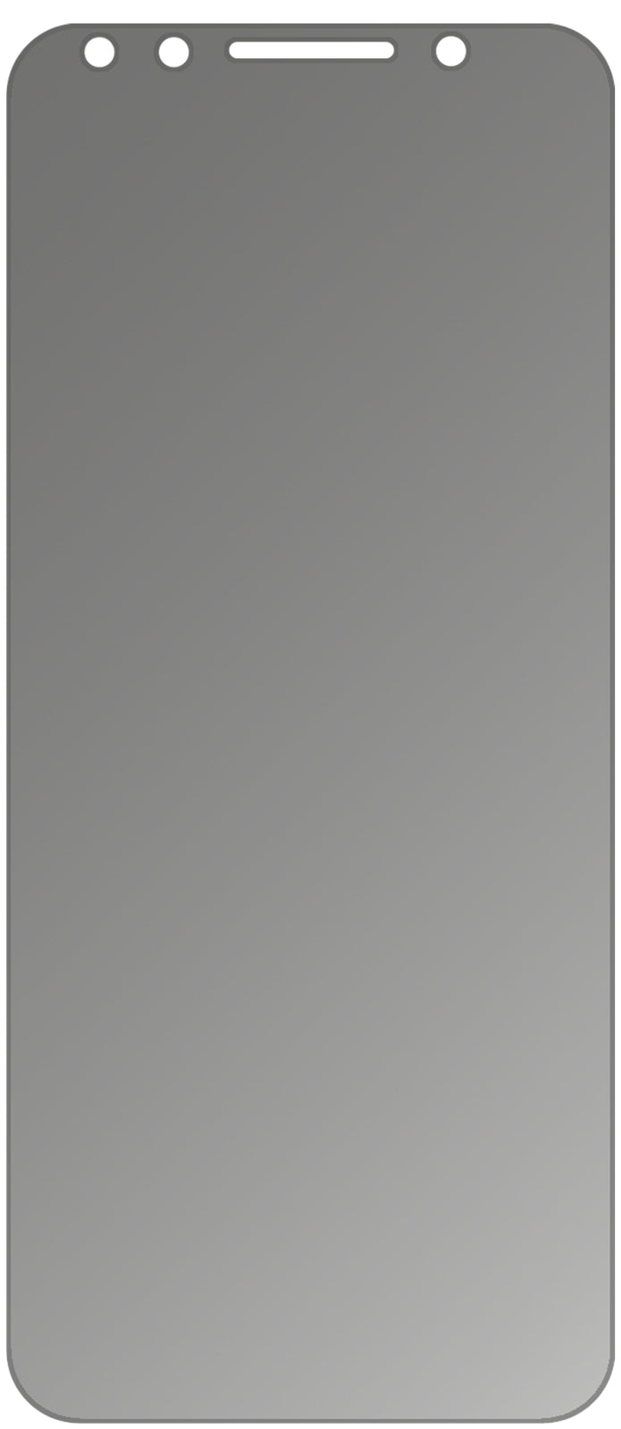 Blickschutzfolie für Vodafone Smart N9 Lite matt Schutzfolie Privacy