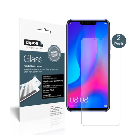 Matte Displayschutzfolie von dipos passend für Huawei Nova 3i, 9H kratzfest und blasenfrei montiert