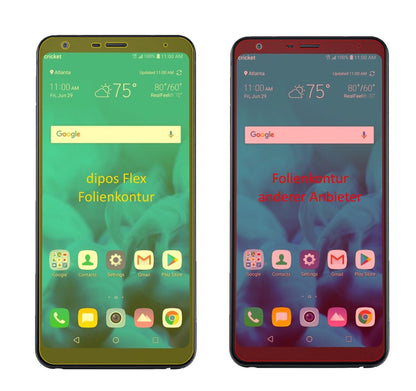 3x 3D Full Cover Schutzfolie für LG Stylo 4