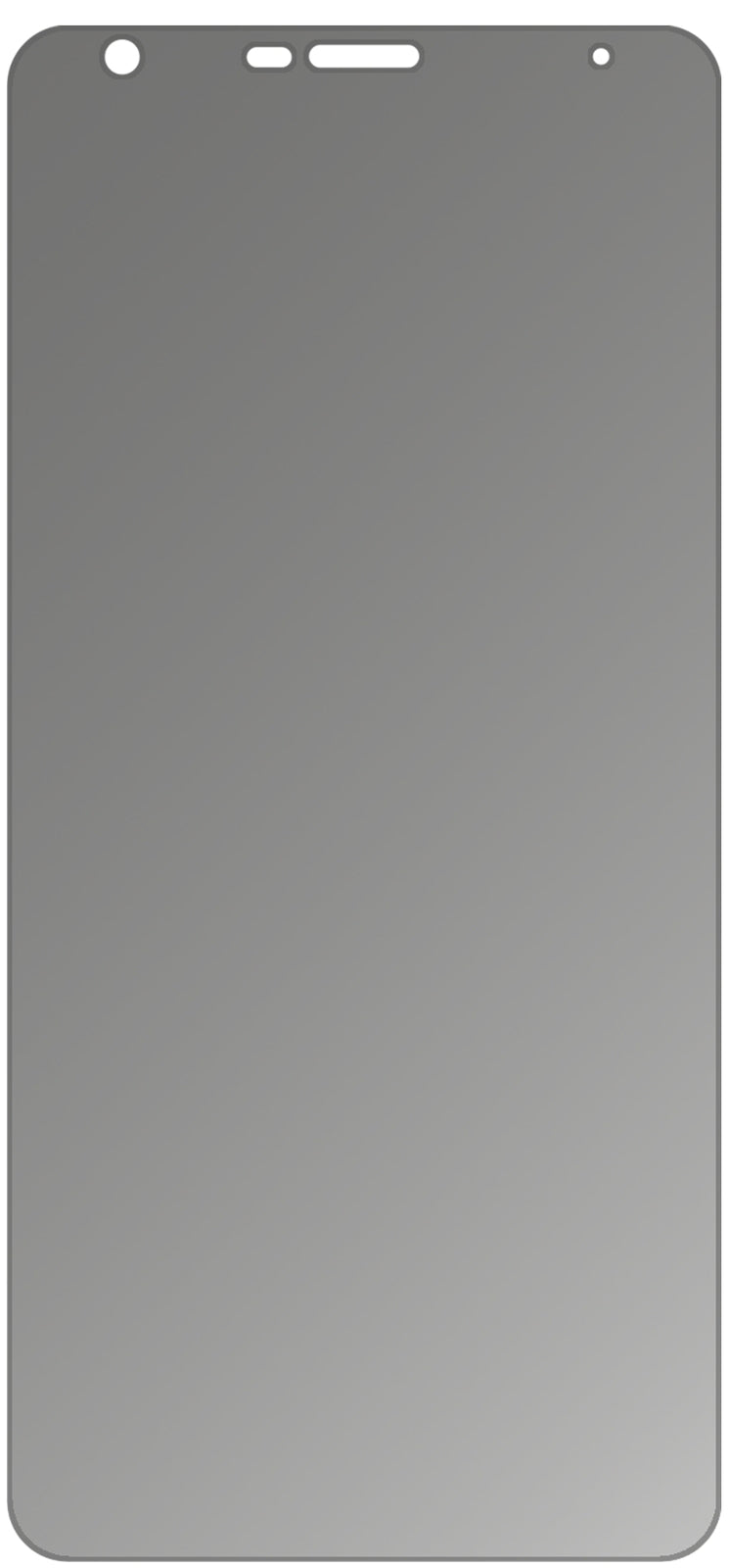 Blickschutzfolie für LG Q Stylus Plus matt Schutzfolie Privacy