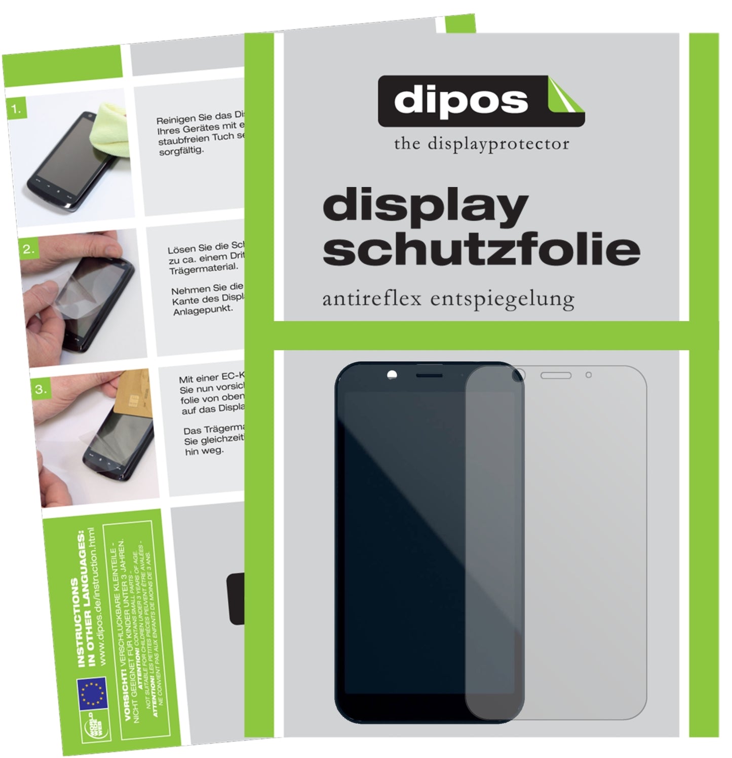 Matte Displayschutzfolie von dipos passend für Shift 6m, präziser Zuschnitt und blasenfrei montiert