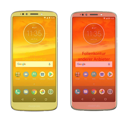 3x 3D Full Cover Schutzfolie für Motorola Moto E5 Supra