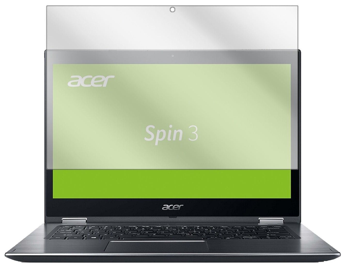 2x Schutzfolie klar für Acer Spin 3 SP314-51-548L Display-Schutzfolie