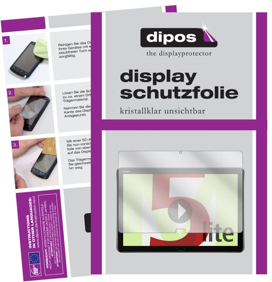 2x Schutzfolie klar für Huawei MediaPad M5 Lite Display-Schutzfolie