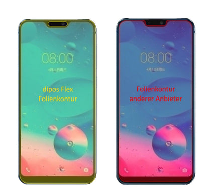 3x 3D Full Cover Schutzfolie für Hisense H20
