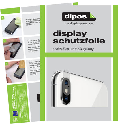 6x Schutzfolie matt für Apple iPhone XS Max Kamera Display-Schutzfolie