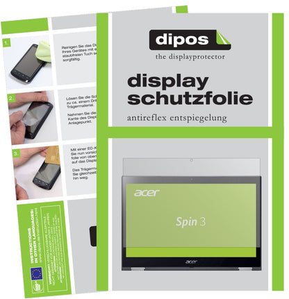 2x Schutzfolie matt für Acer Spin 3 SP314-51-34CD Display-Schutzfolie