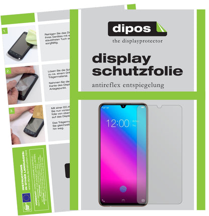 Matte Displayschutzfolie von dipos passend für Vivo Y97, präziser Zuschnitt und blasenfrei montiert