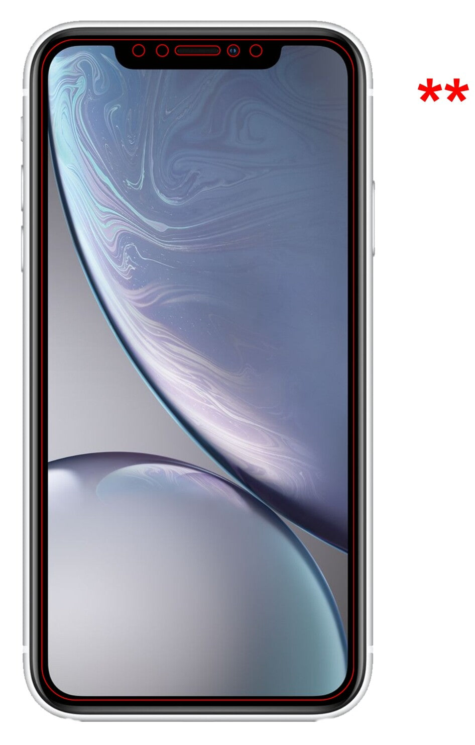 Dünne und klare Folie passend zugeschnitten für Apple iPhone XR