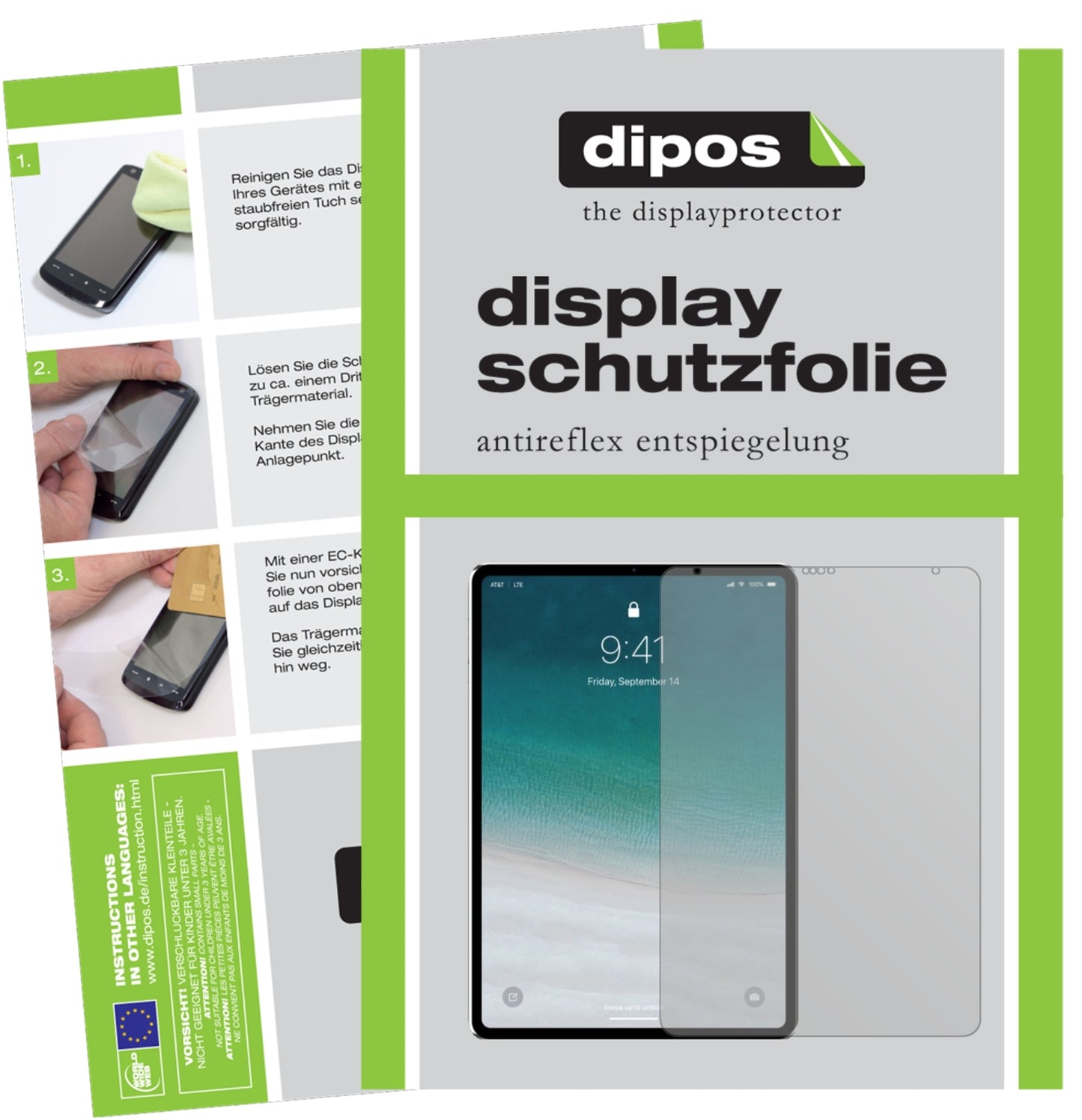 2x Schutzfolie matt für Apple iPad Pro 12.9 Zoll (2018) Display-Schutzfolie